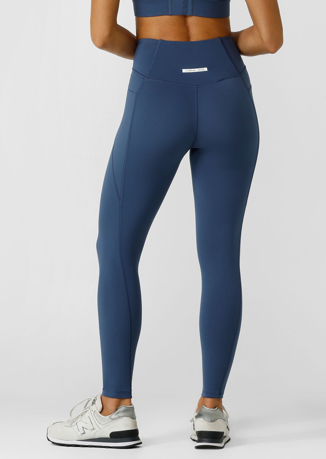 Lorna Jane Speed Circuit No Chafe Ankle Biter Leggings - Academy Blue