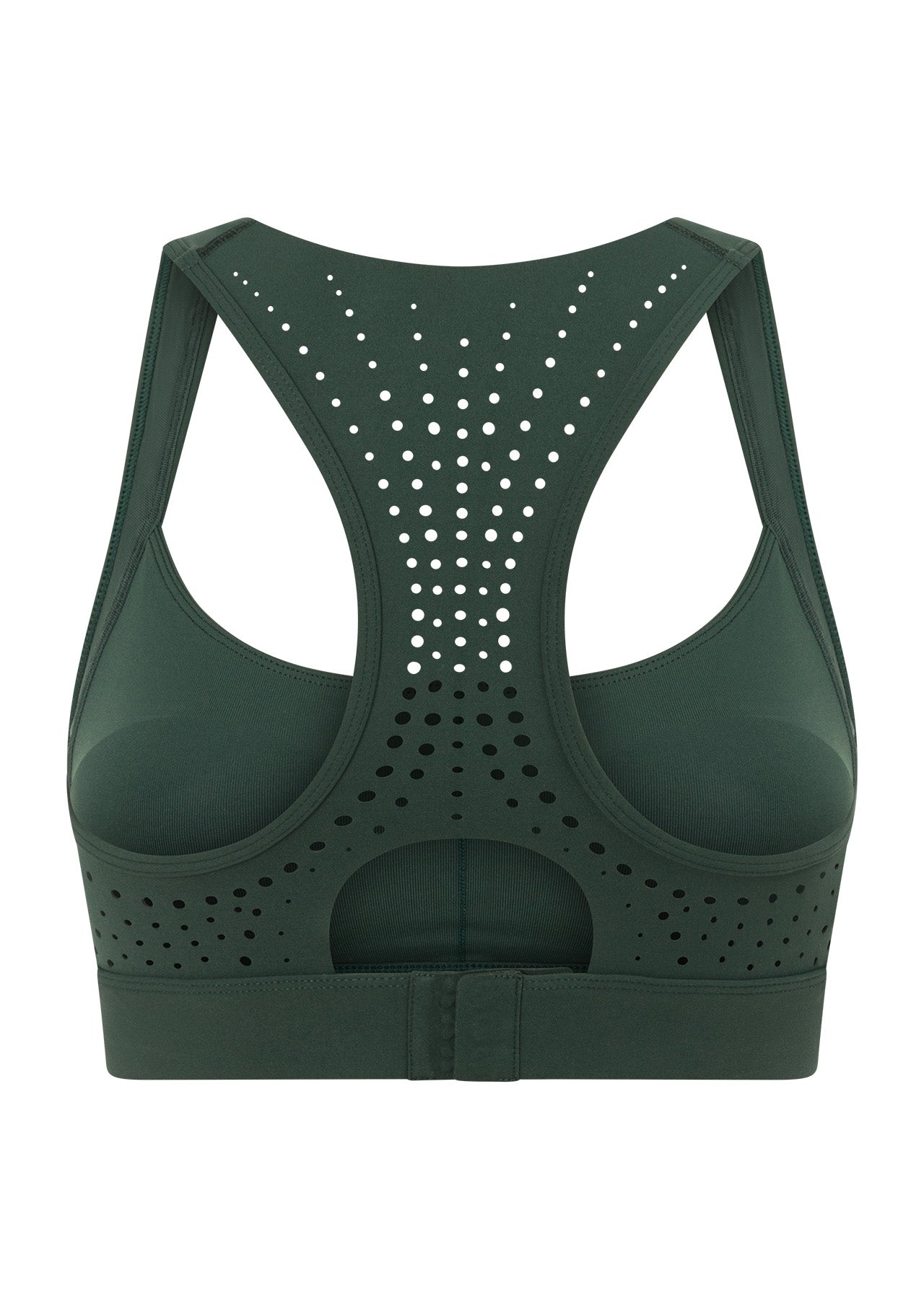 Lorna Jane Aero Fit High Support Sports Bra - Fig Green