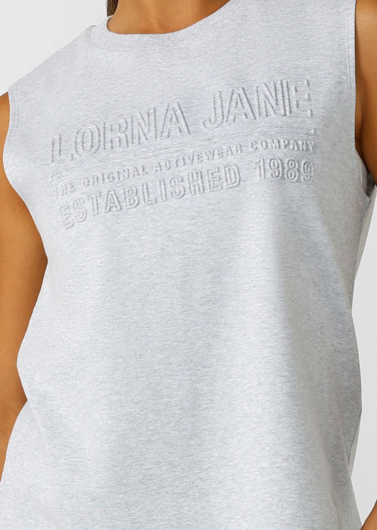 Lorna Jane Essential Muscle Tank - Grey Marl