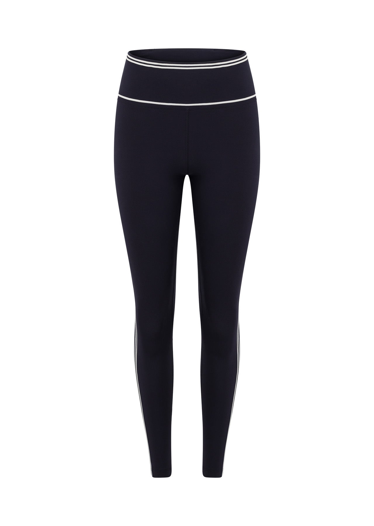 Lorna Jane Retro Track Ankle Biter Leggings - Midnight Blue