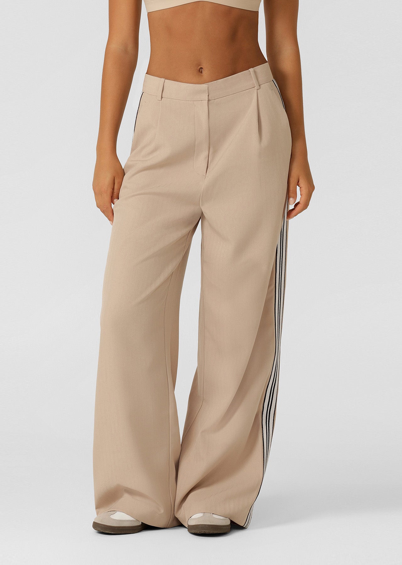 Lorna Jane Retro Suit Pants - Latte