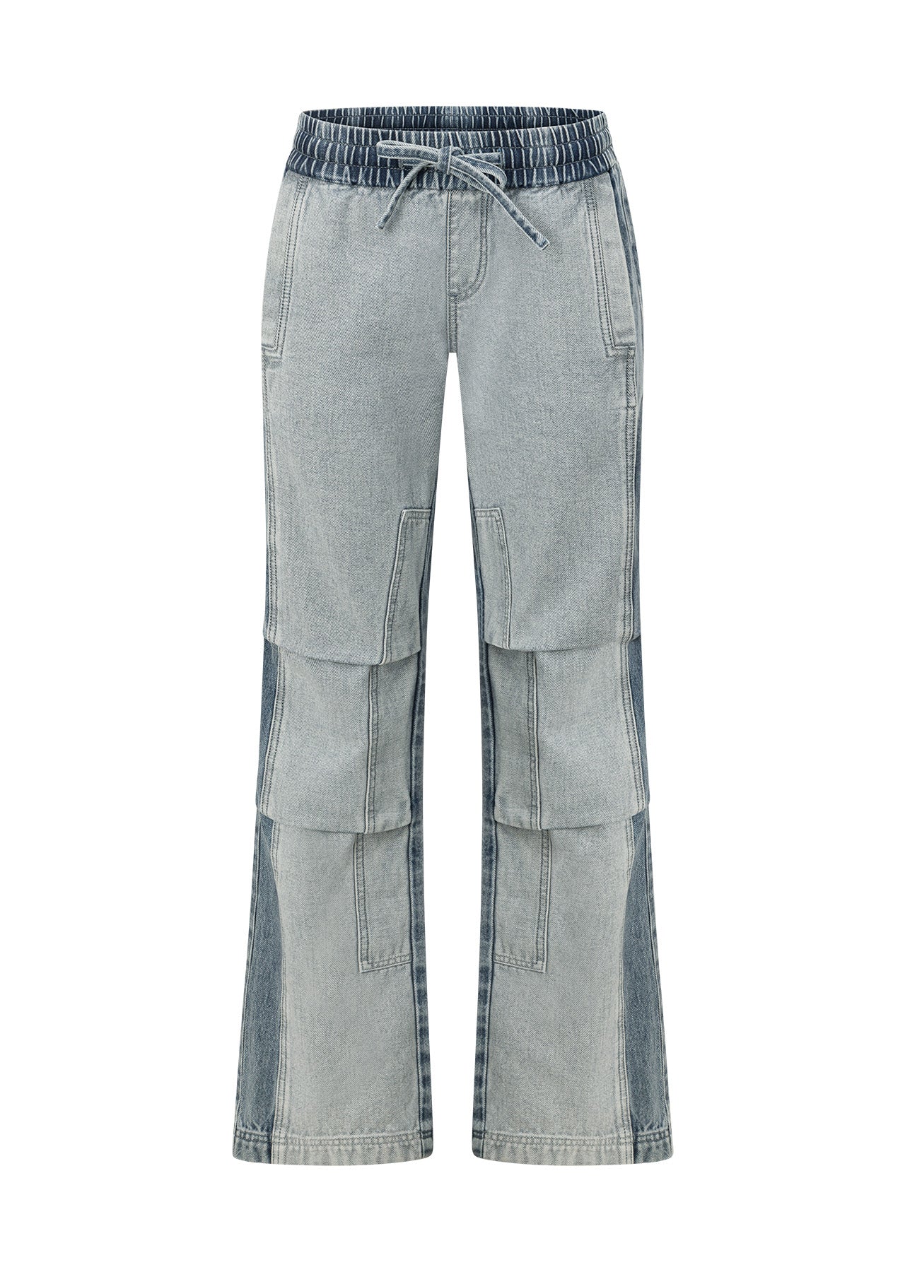 Lorna Jane Two Tone Denim Flashdance Pants - Washed Denim