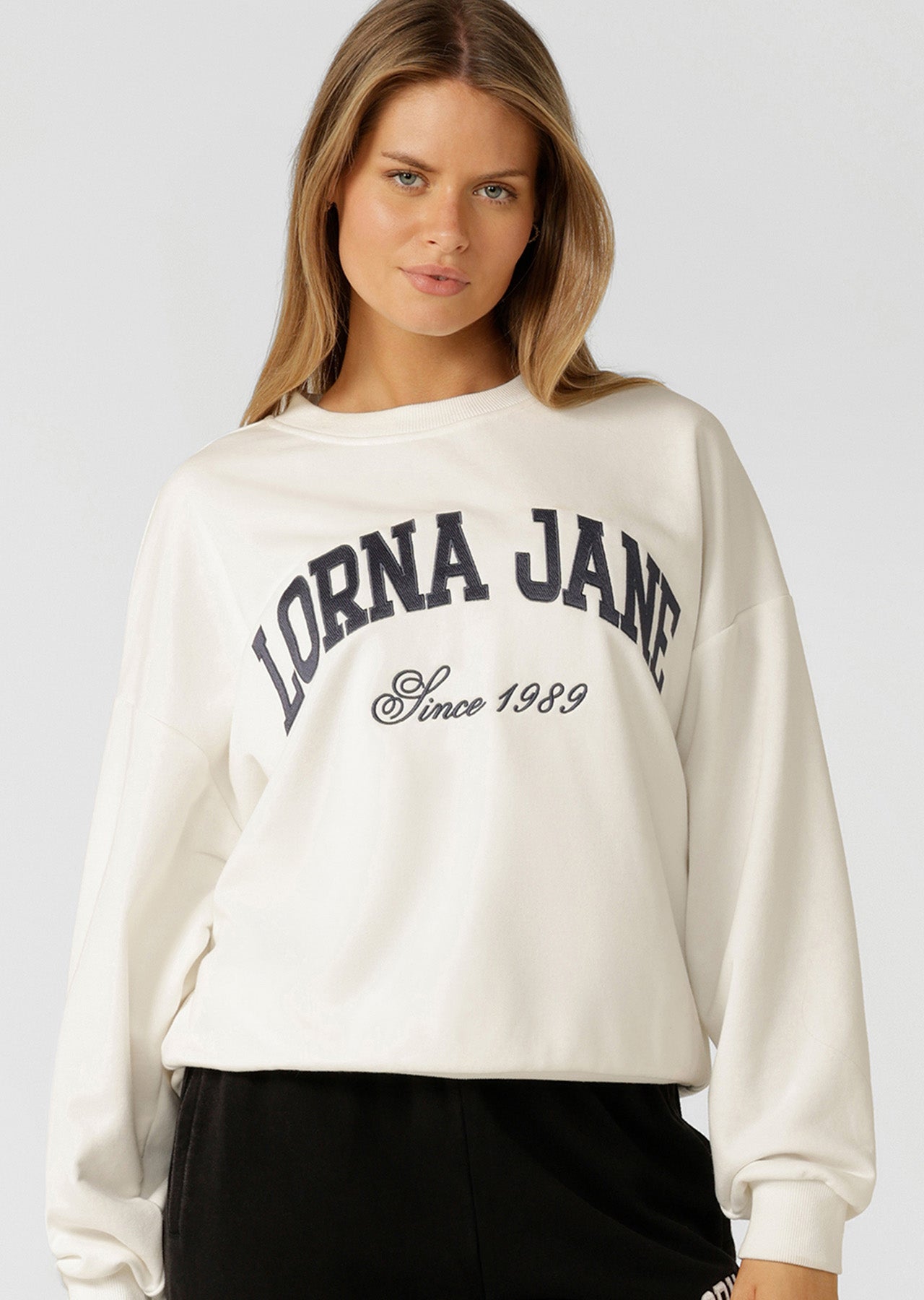 Lorna Jane New Sport Sweatshirt - Porcelain