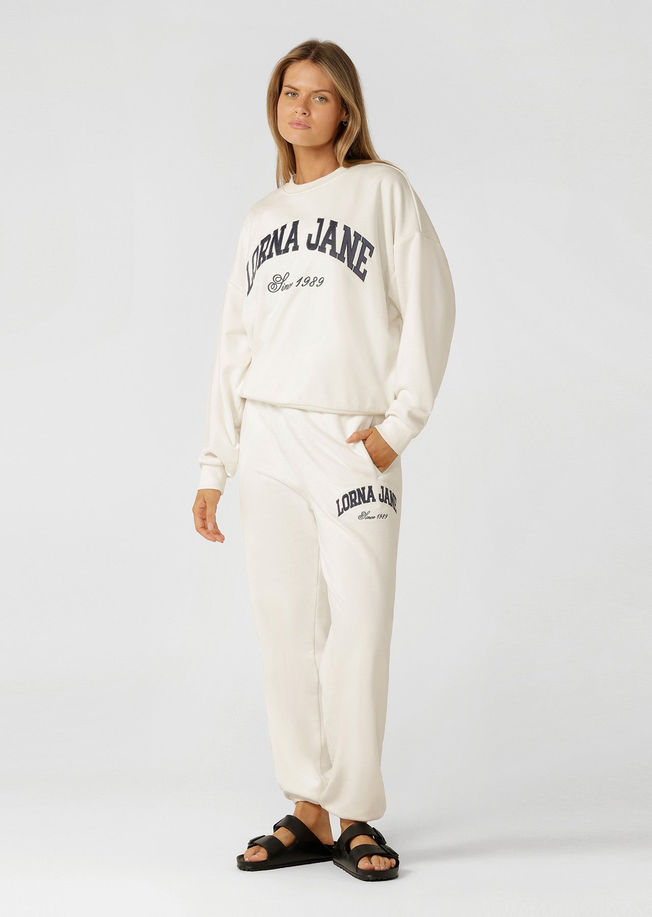 Lorna Jane New Sport Sweatshirt - Porcelain