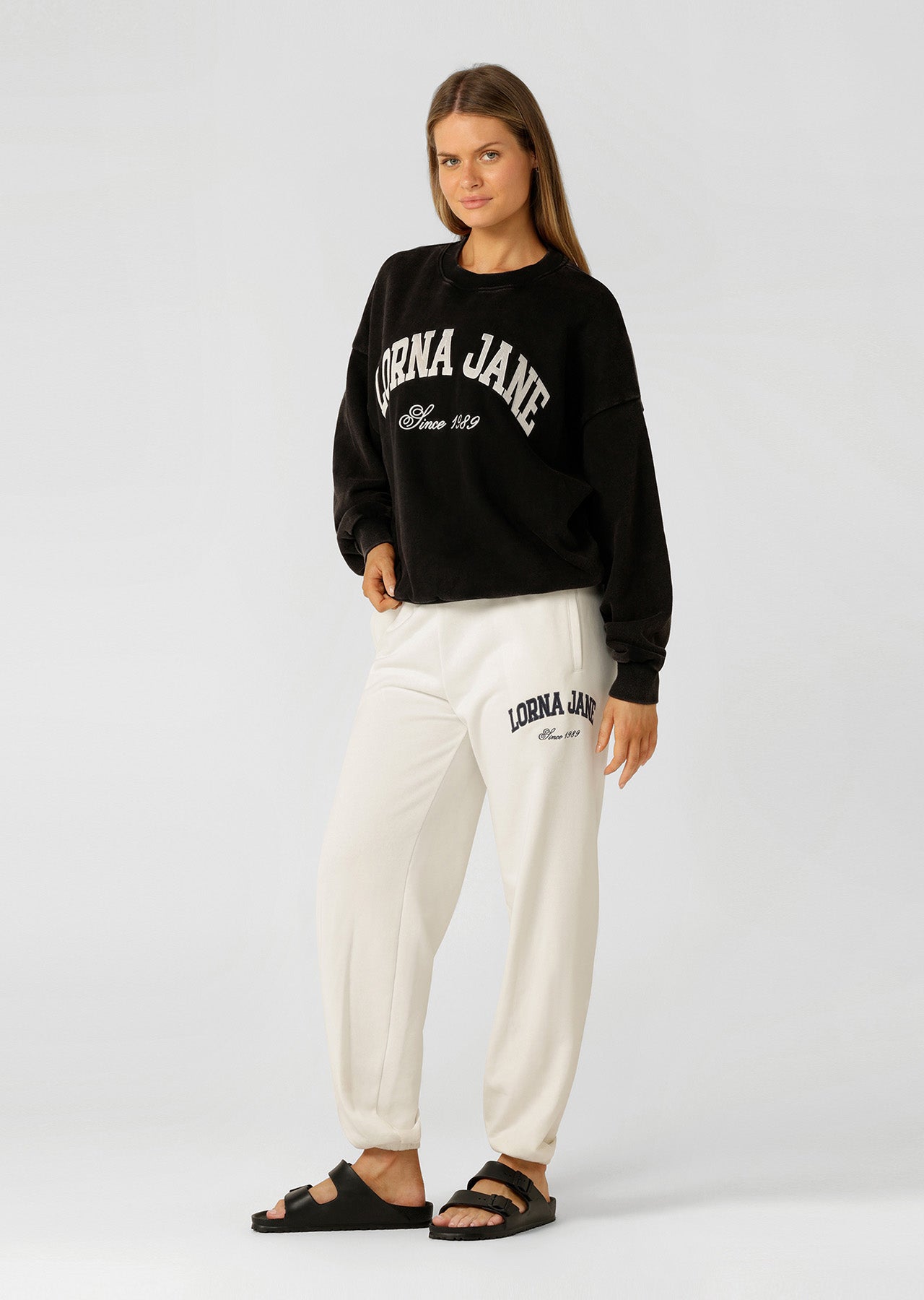 Lorna Jane New Sport Sweatpants - Porcelain