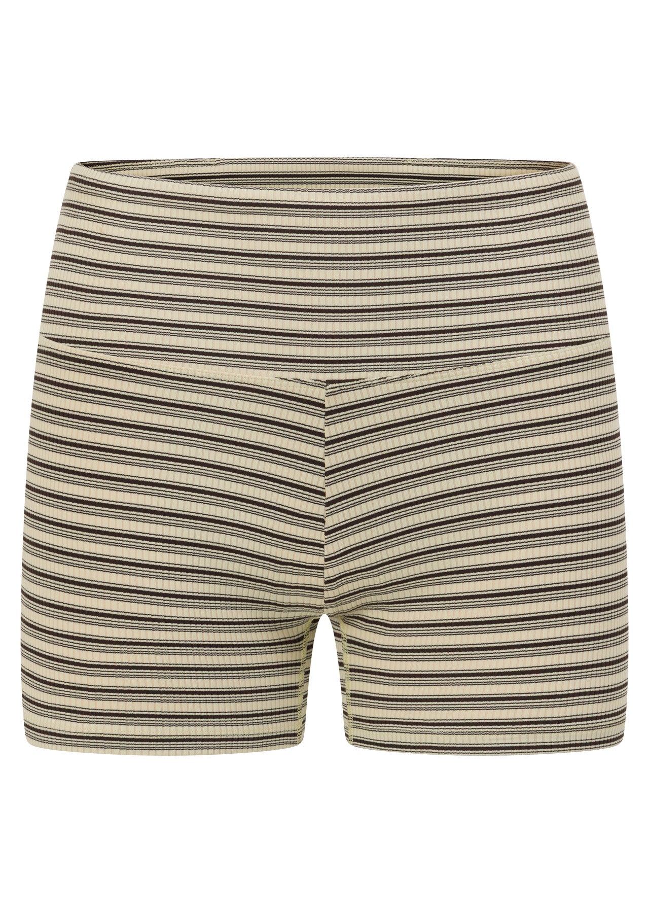 Lorna Jane Retro Stripe 9cm Cheeky Bike Shorts - Retro Stripe