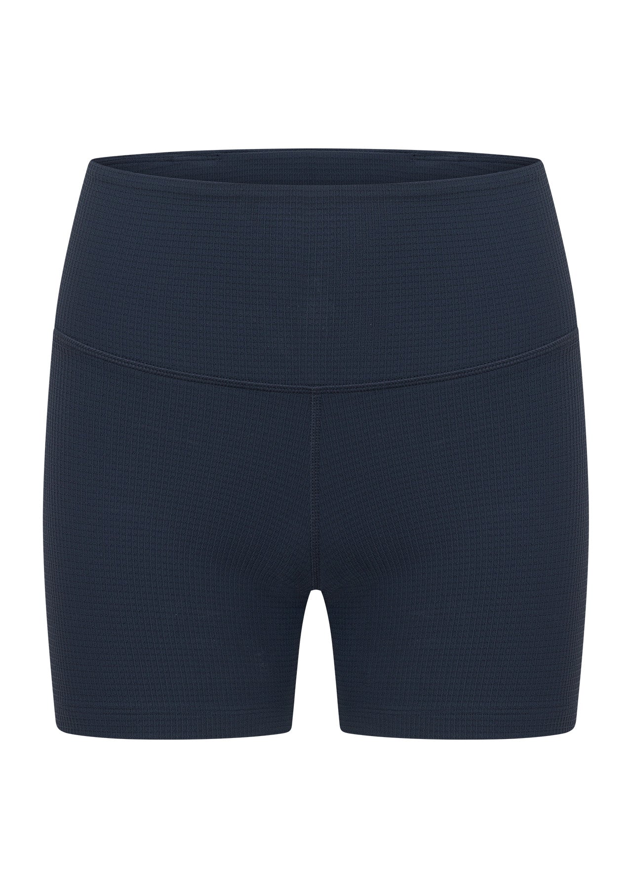 Lorna Jane Downtime Waffle 12cm Bike Shorts - Ash Blue