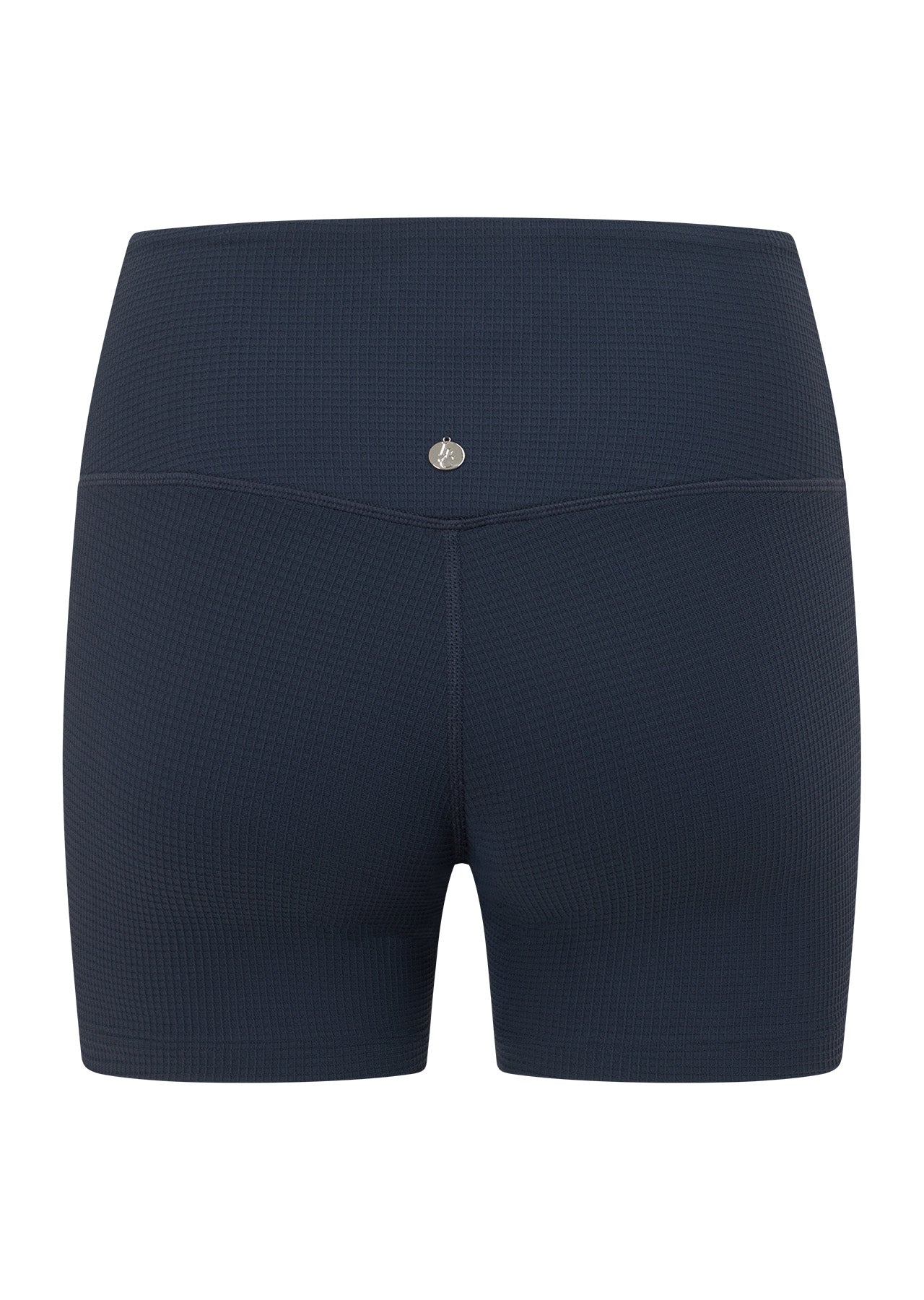Lorna Jane Downtime Waffle 12cm Bike Shorts - Ash Blue