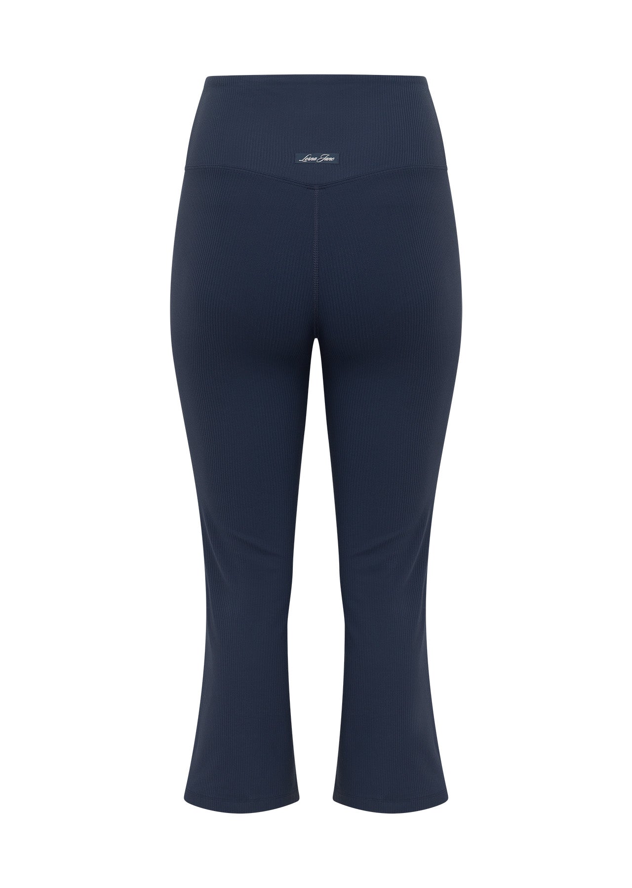 Lorna Jane Irresistible Luxe Active Rib Cropped Yoga Pants - Ash Blue