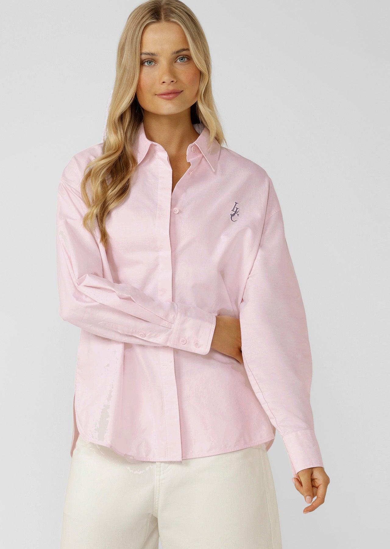 Lorna Jane Signature Long Sleeve Shirt - Pale Peony