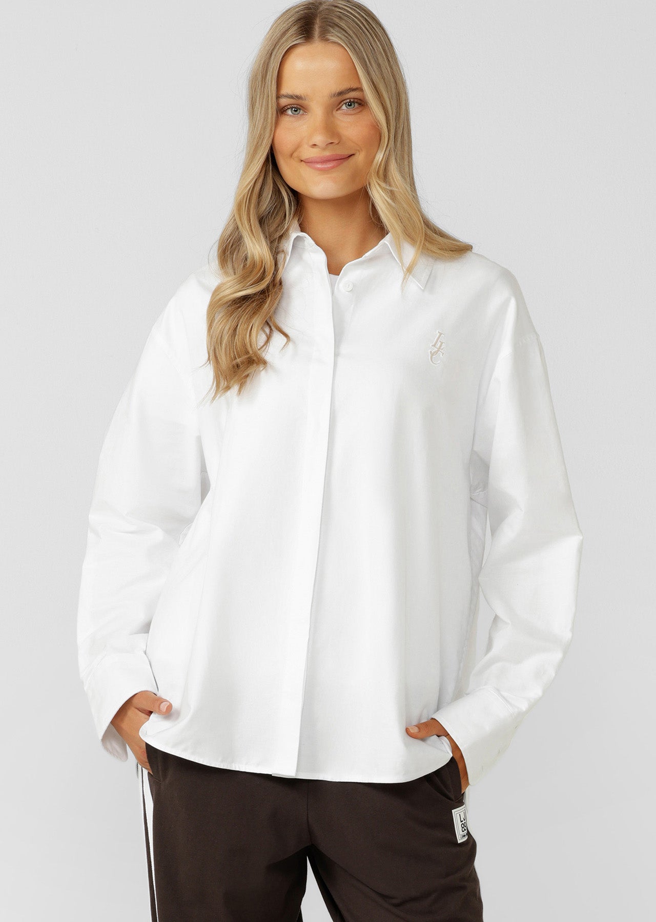 Lorna Jane Signature Long Sleeve Shirt - White