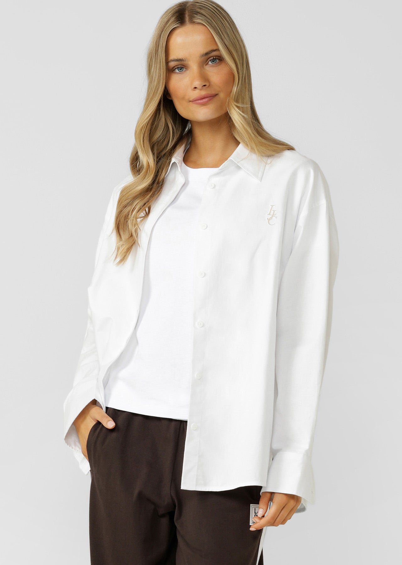 Lorna Jane Signature Long Sleeve Shirt - White