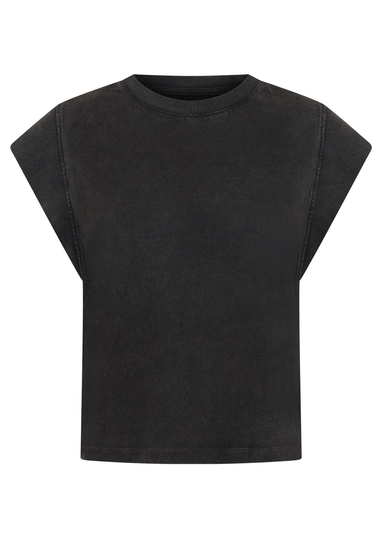 Lorna Jane Reset Washed T-Shirt - Washed Black