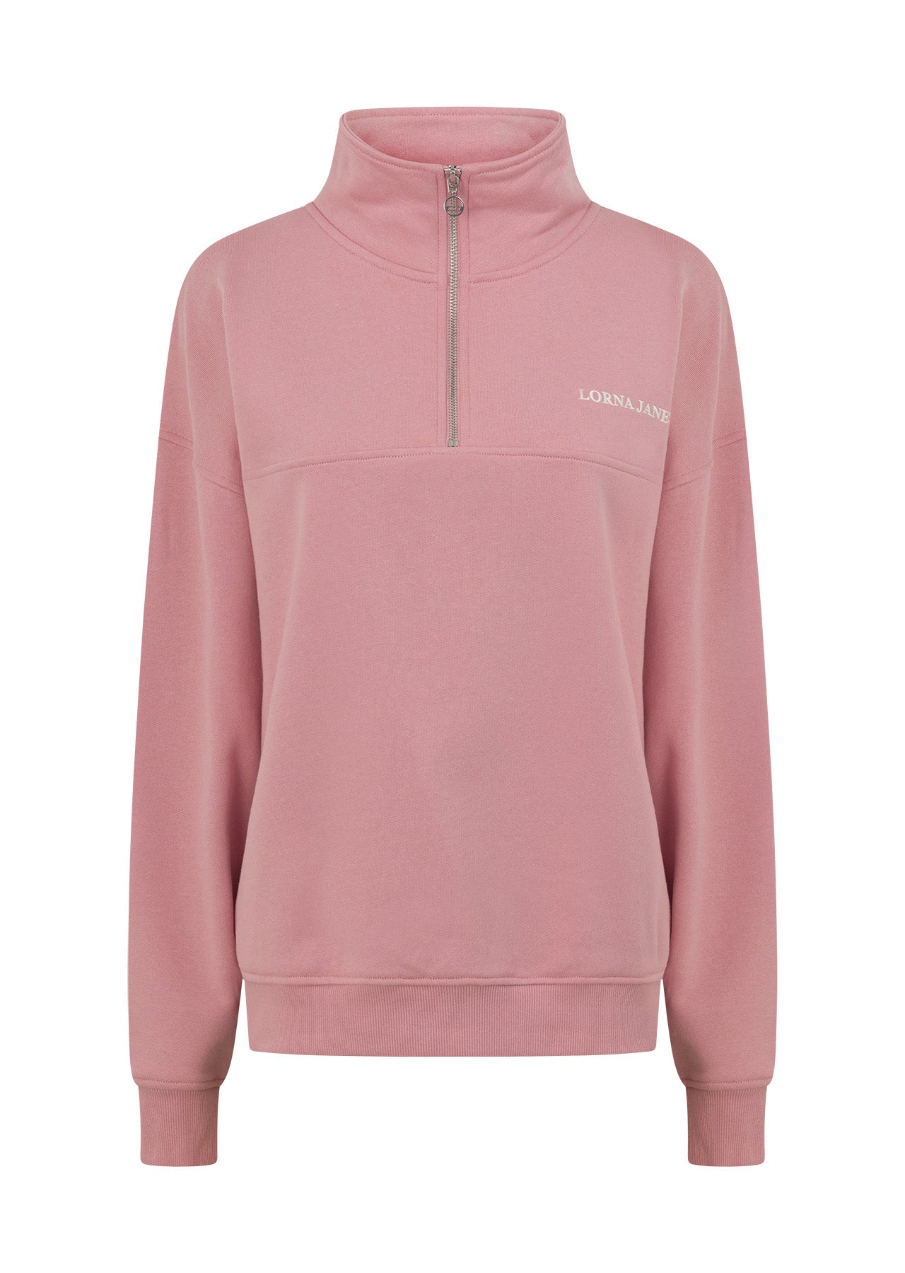 Lorna Jane Streamline Quarter Zip Sweat - Dusty Rose