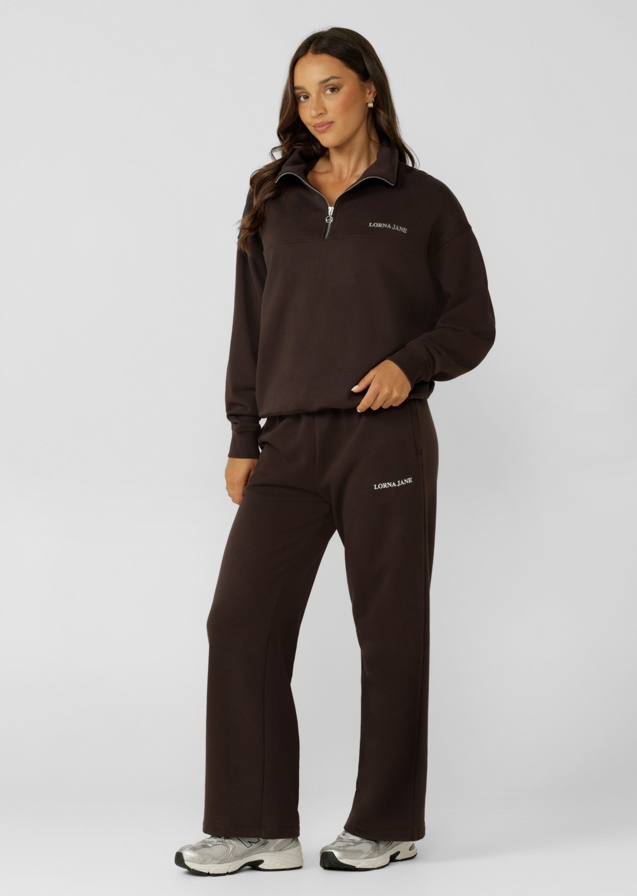 Lorna Jane Streamline Quarter Zip Sweat - Volcano