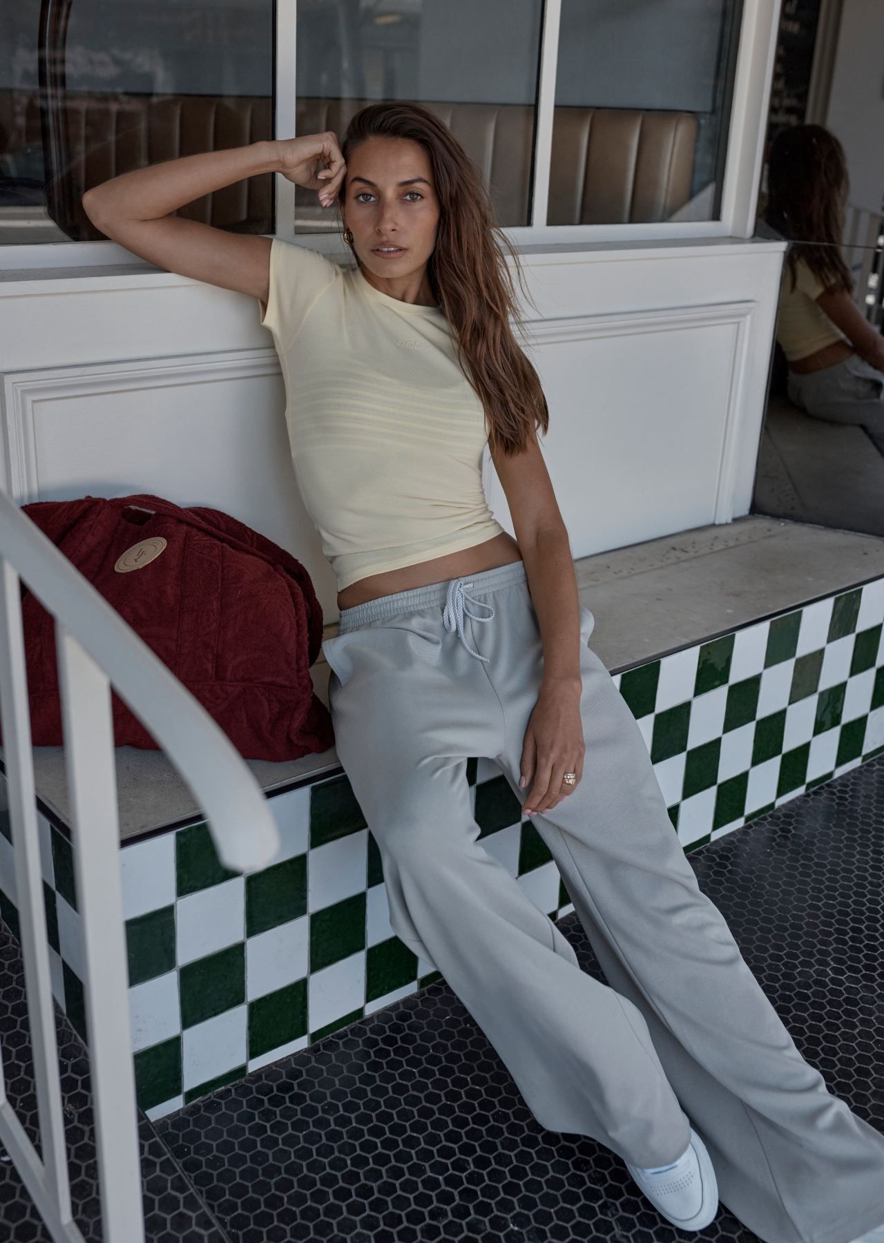 Lorna Jane Downtime Pants - Sea Salt