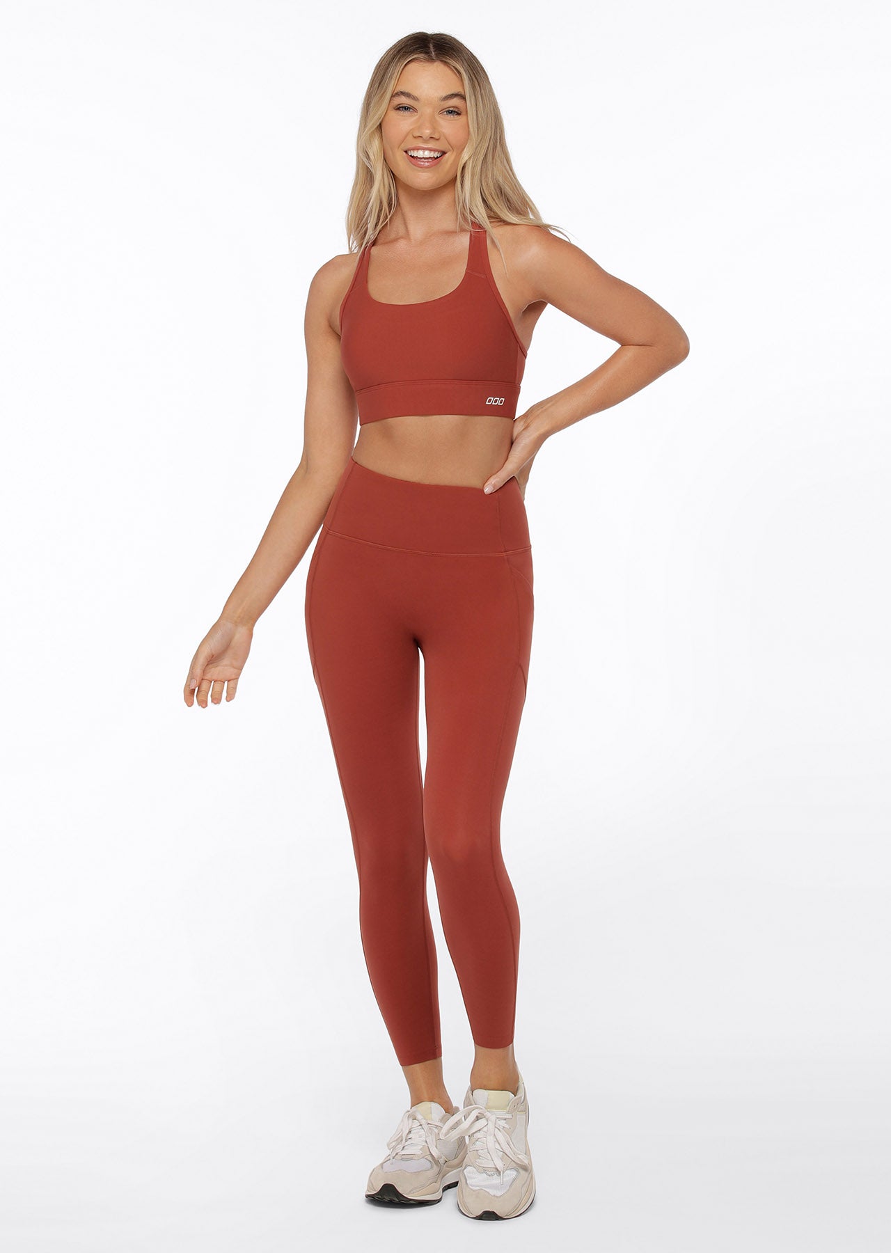 Lorna Jane No Ride Booty Ankle Biter Leggings - Spice