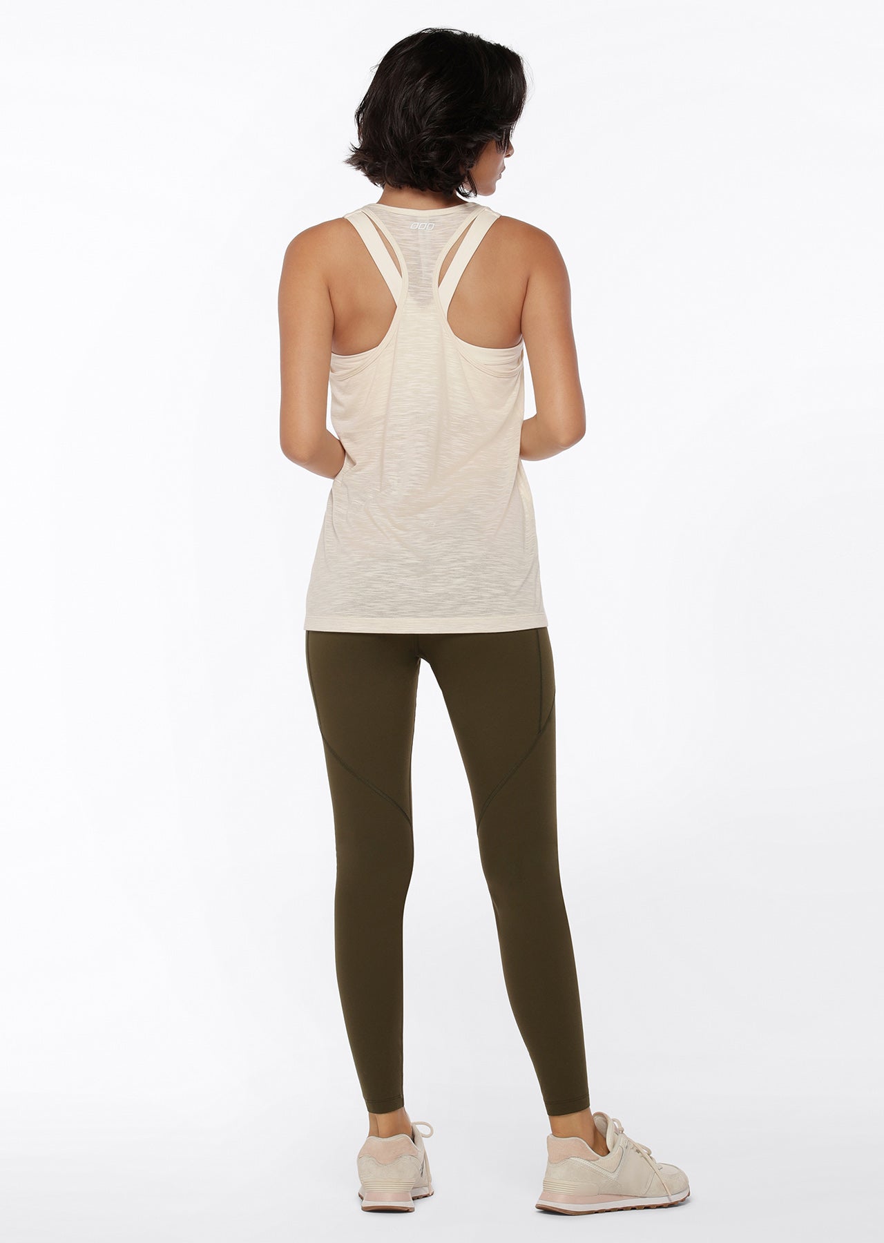 Lorna Jane Slouchy Gym Tank - Cream