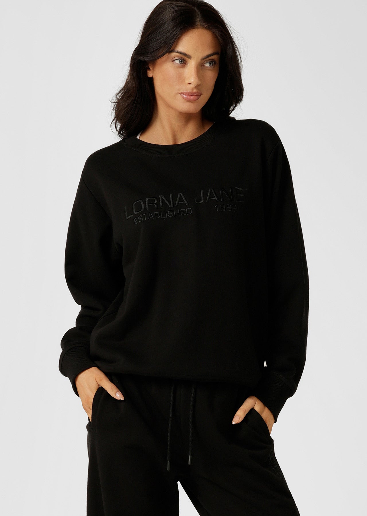 Lorna Jane Iconic Sweat - Black