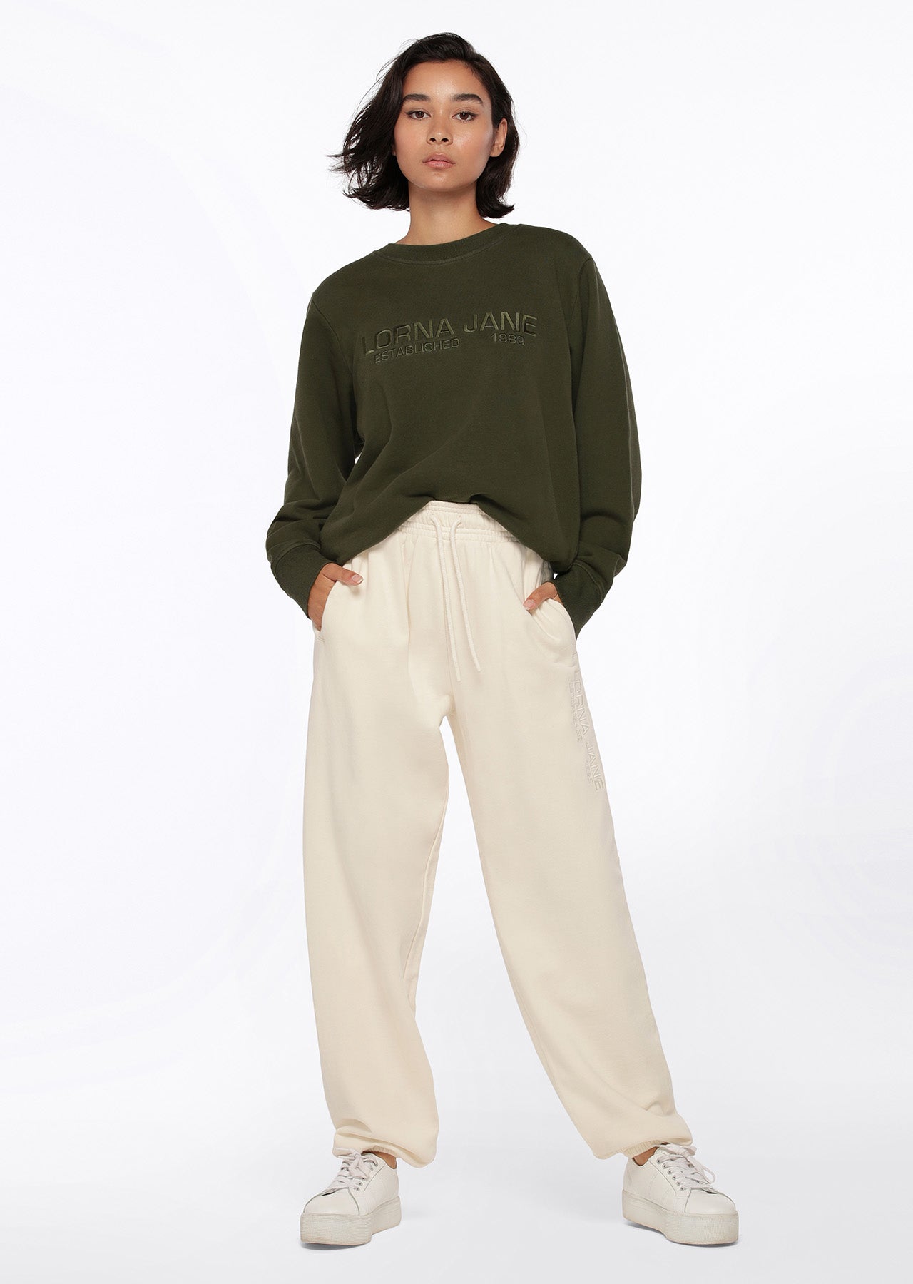Lorna Jane Iconic Sweat - Luxury Green