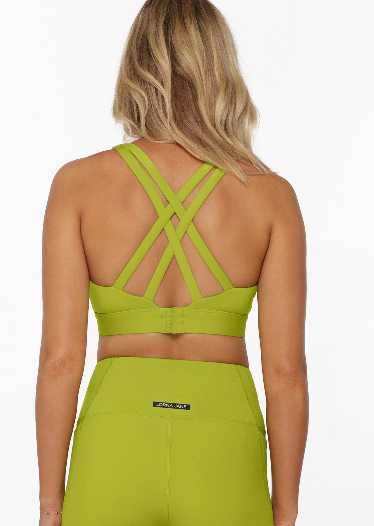 Lorna Jane Movement Recycled Mesh Sports Bra - Dark Sage