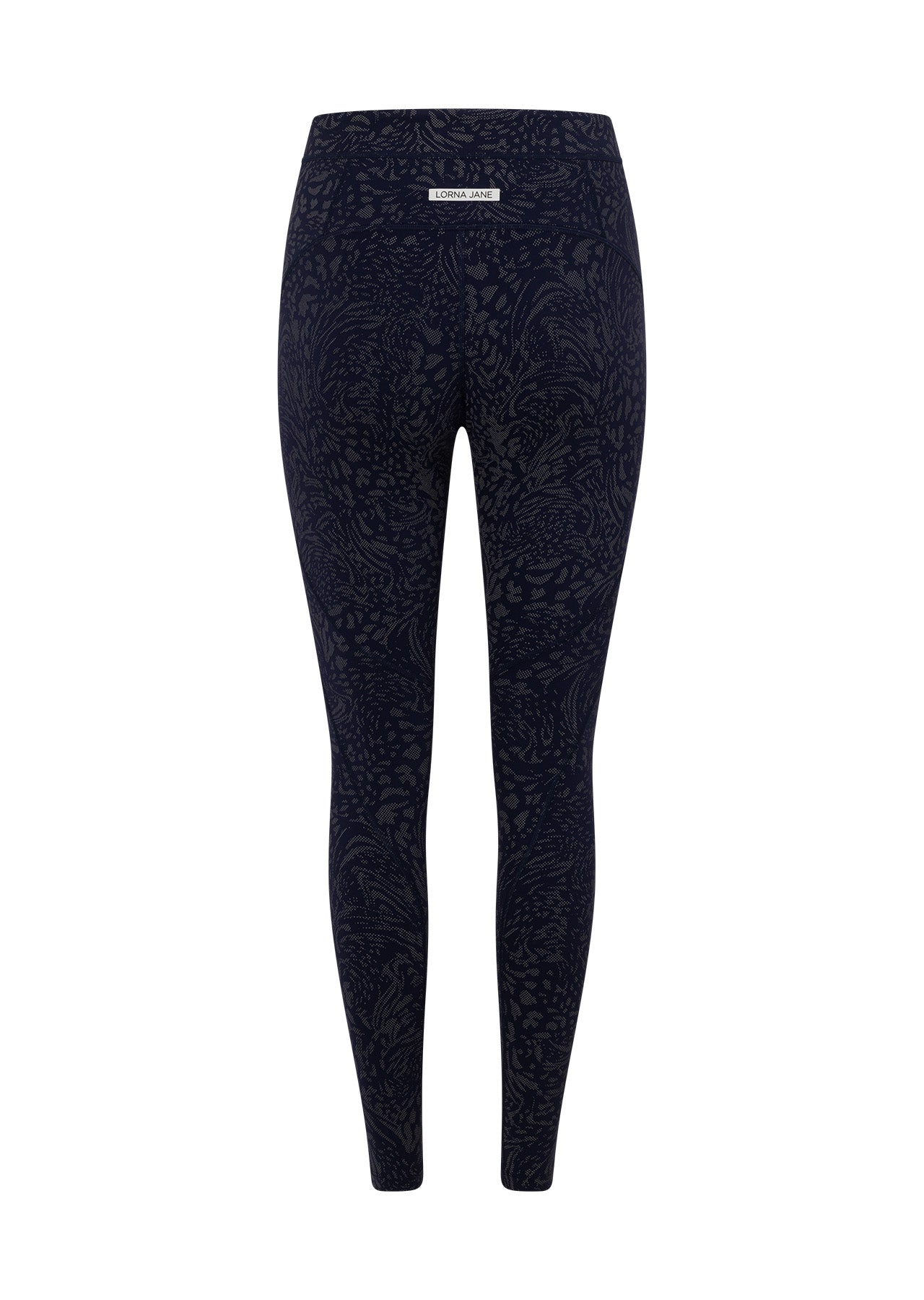 Lorna Jane V-Max Reflective Phone Pocket Full Length Leggings - Reflective French Navy
