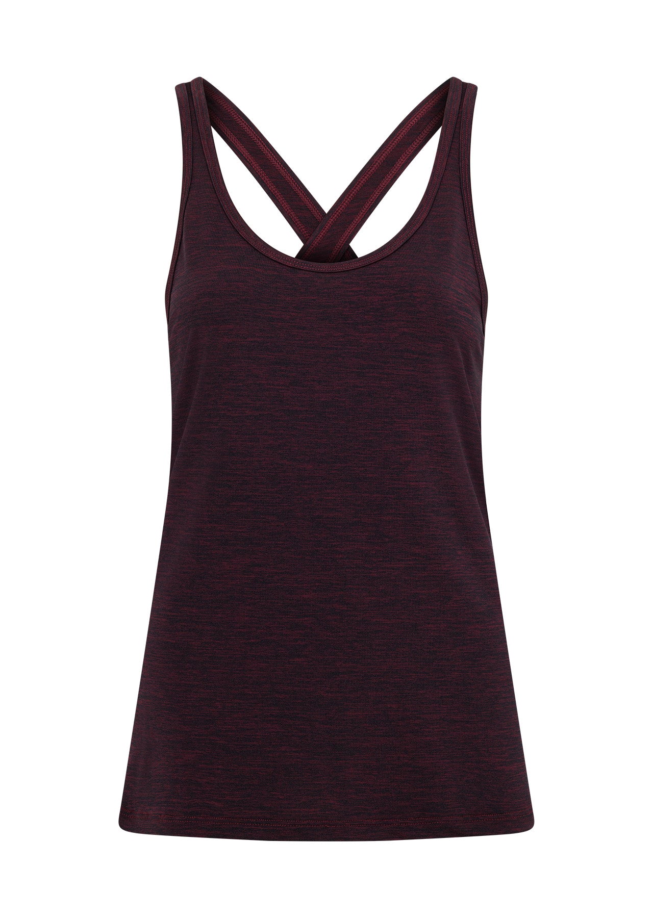 Lorna Jane Trek Invisible Active Tank - Maroon Marle