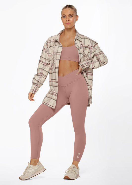 Lorna Jane Meditate Recycled Ankle Biter Leggings - Wild Rose