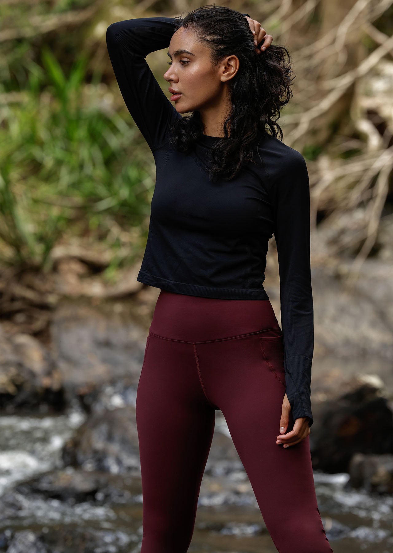 Lorna Jane Energised Seamless Long Sleeve Top - Black