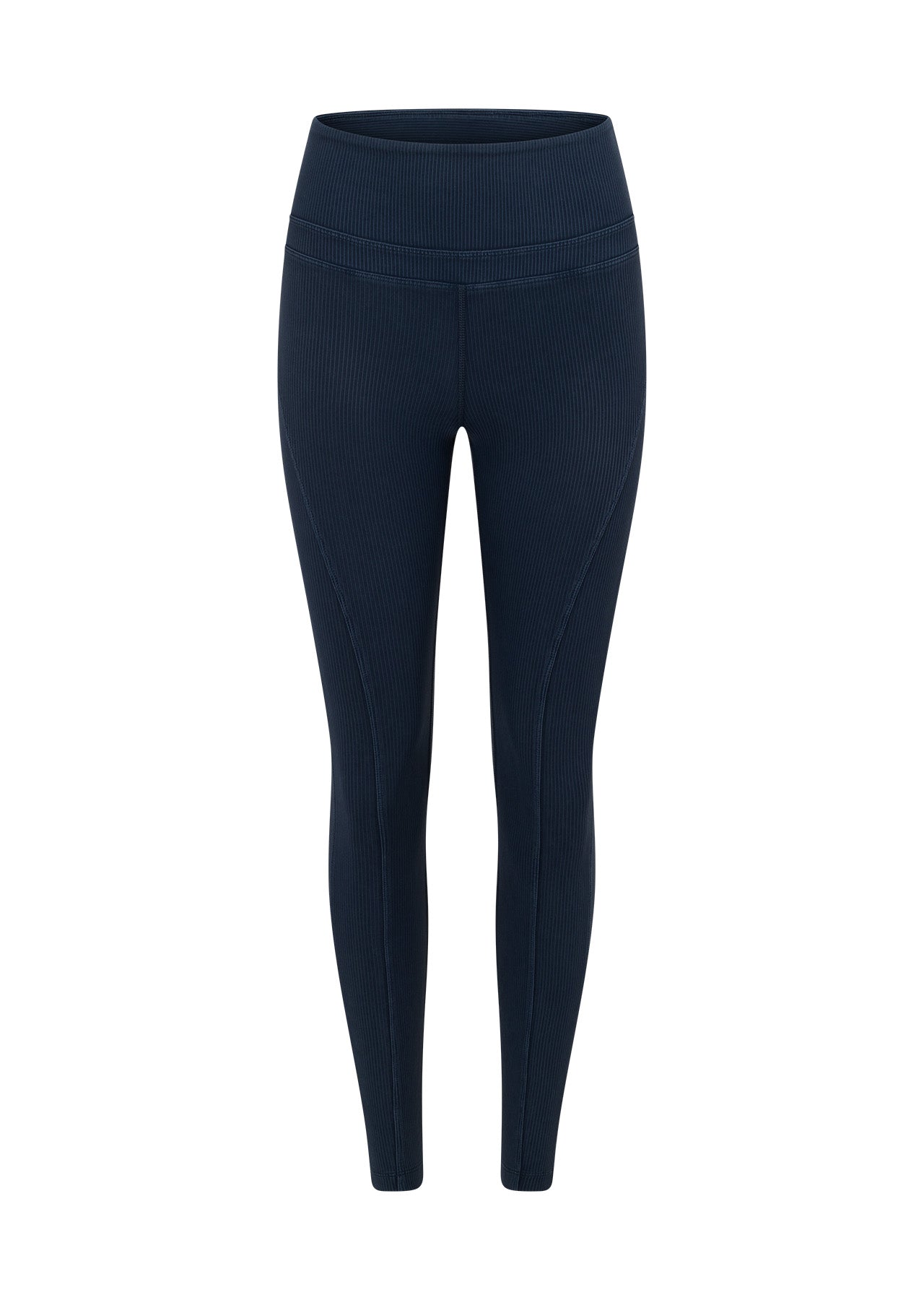 Lorna Jane Stride Washed Rib Ankle Biter Leggings - Washed Pale Indigo