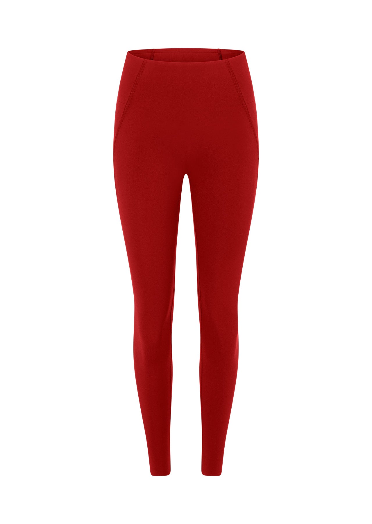 Lorna Jane Sculpt And Support No Ride Ankle Biter Leggings - Cherry