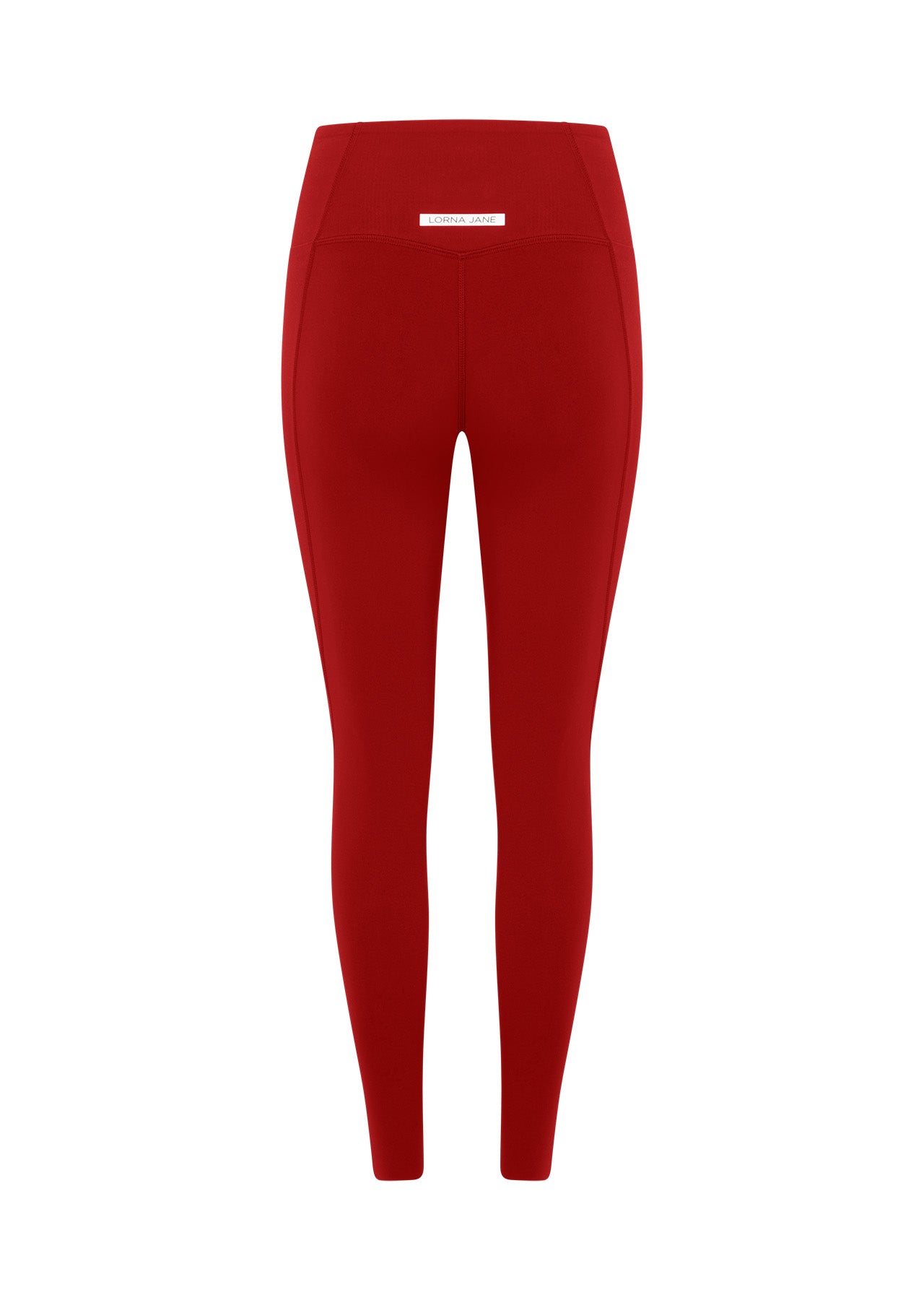 Lorna Jane Sculpt And Support No Ride Ankle Biter Leggings - Cherry