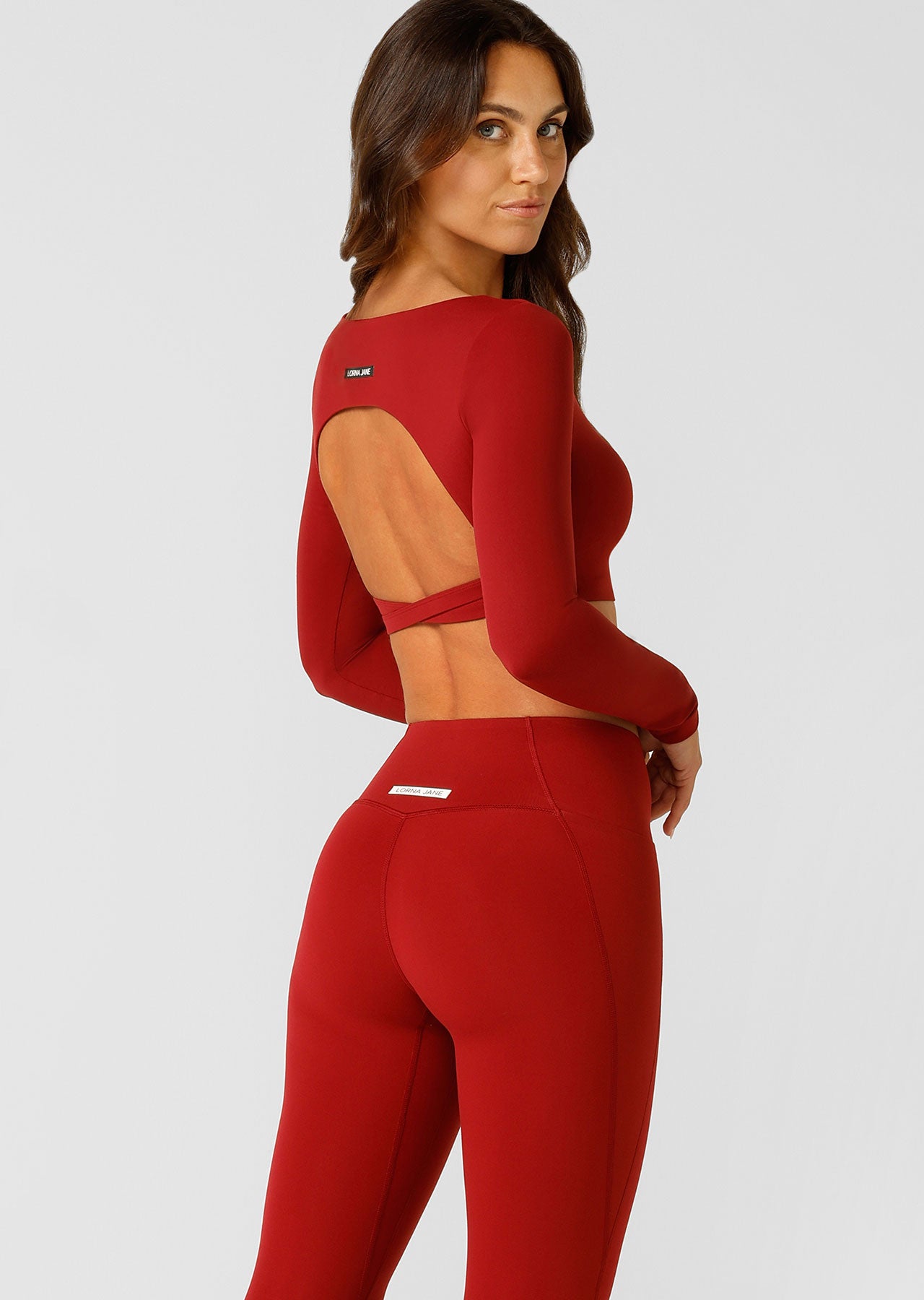 Lorna Jane Everyday Long Sleeve Bra Combo - Cherry