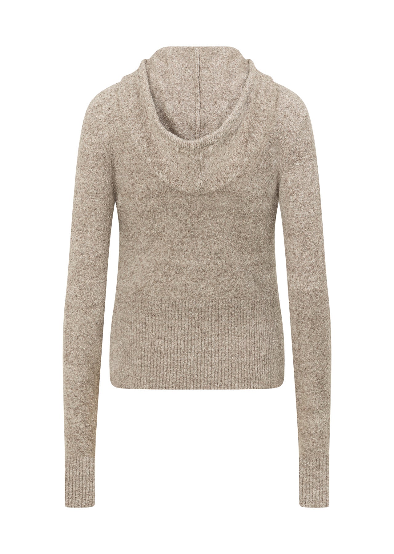 Lorna Jane Luxe Lounge Knit Hoodie - Bone Marl