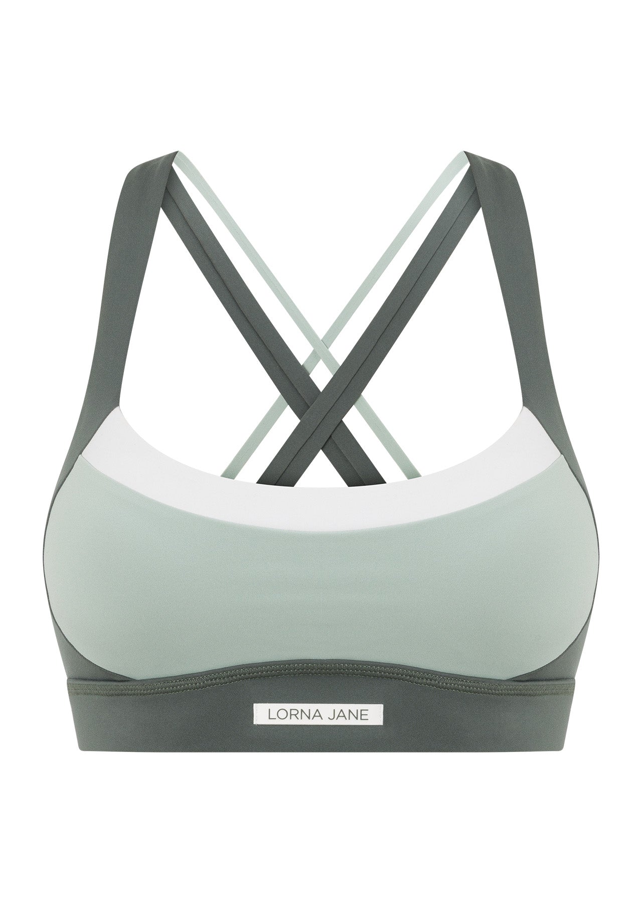 Lorna Jane Go The Distance Sports Bra - Agave Green