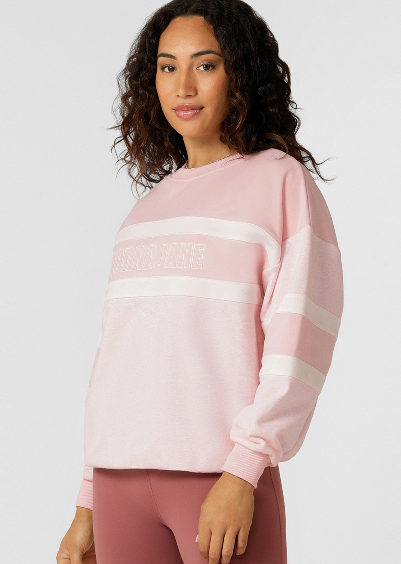 Lorna Jane Dreamer Oversized Sweat - Pale Peony