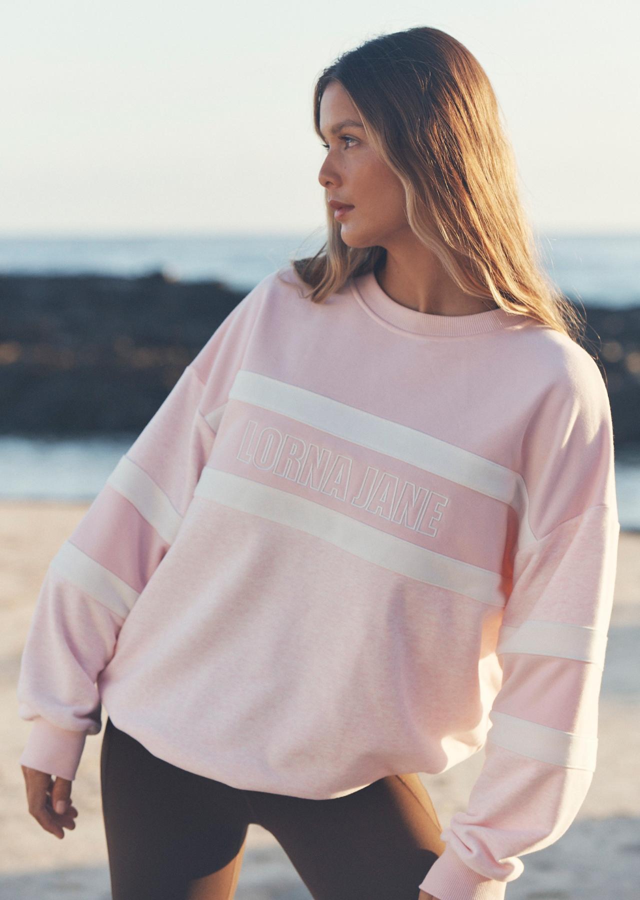 Lorna Jane Dreamer Oversized Sweat - Pale Peony