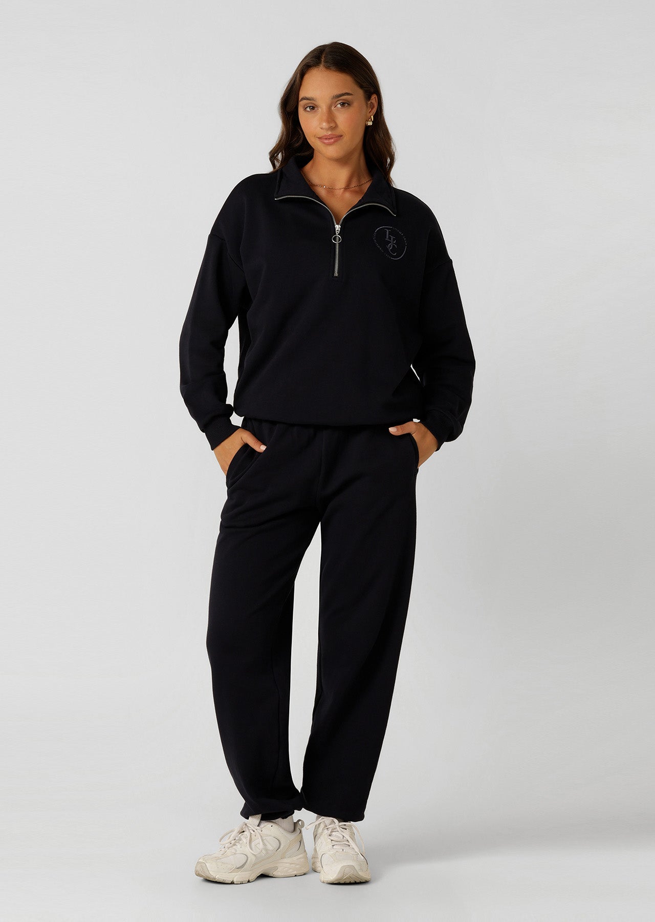 Lorna Jane LJC Heritage Quarter Zip Sweat - Midnight Blue