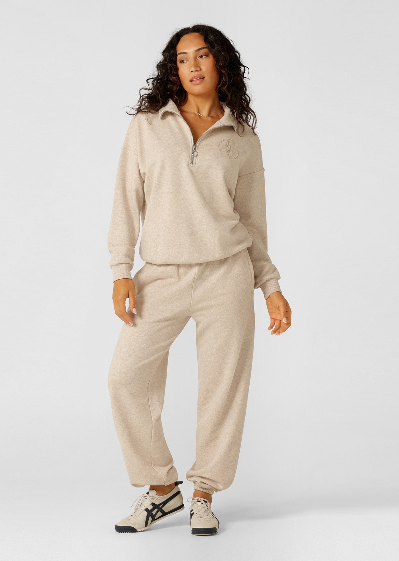 Lorna Jane LJC Heritage Sweatpants - Oat Marl