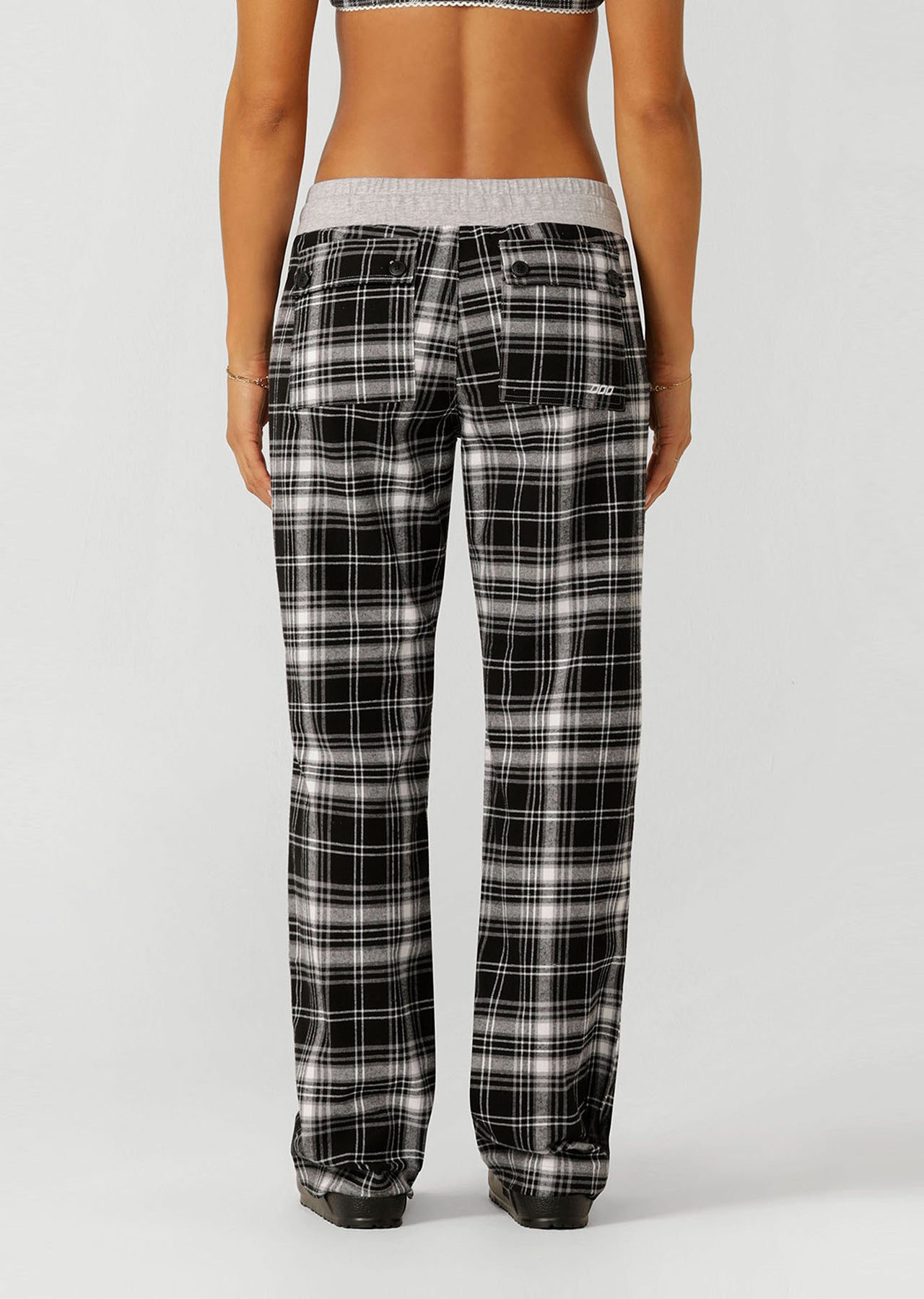 Lorna Jane Flannel Flashdance Pants - Black Check