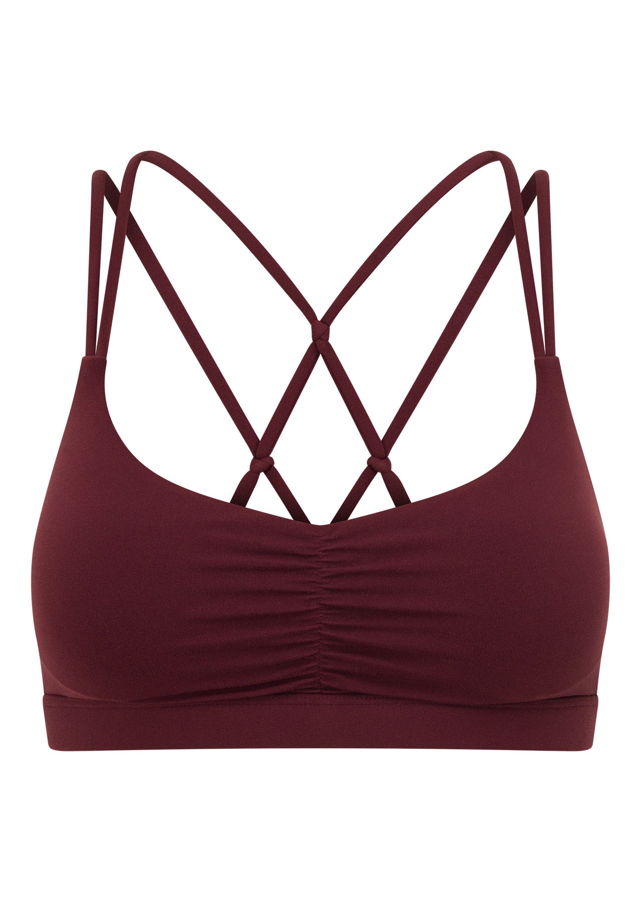 Lorna Jane Intertwined Sports Bra - Cranberry