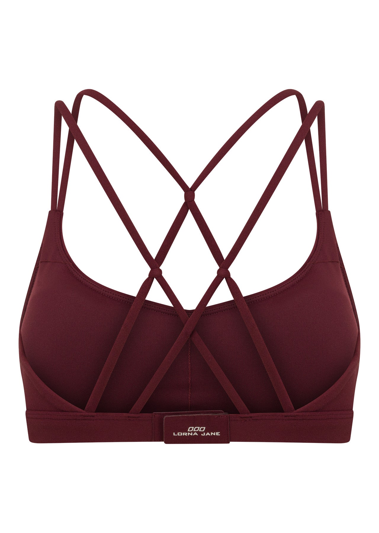 Lorna Jane Intertwined Sports Bra - Cranberry