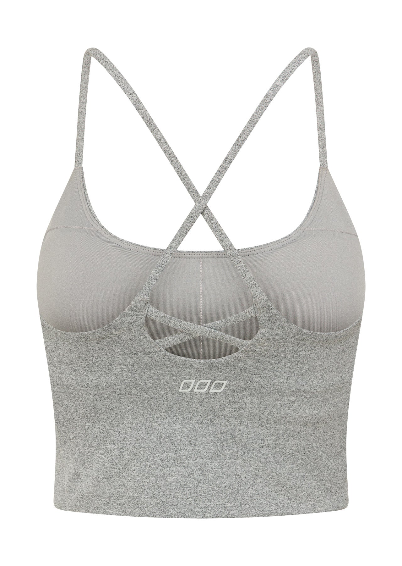 Lorna Jane Campus Classic Cropped Bra Tank Combo - Grey Marl