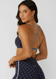 Lorna Jane Daymaker Sports Bra - Scarf Print