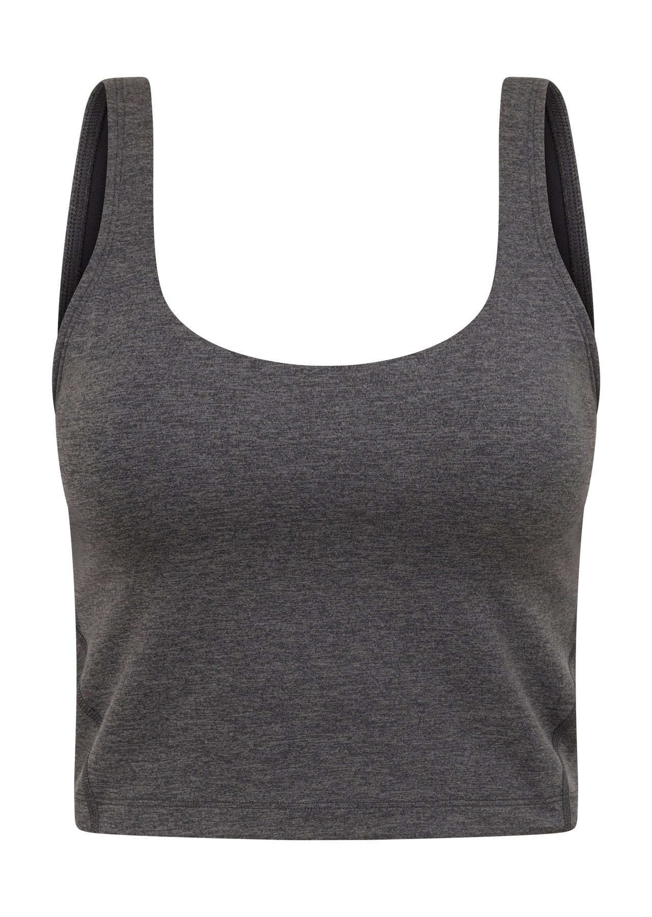Lorna Jane Ultimate Comfort Bra Tank Combo - Dark Charcoal Marl