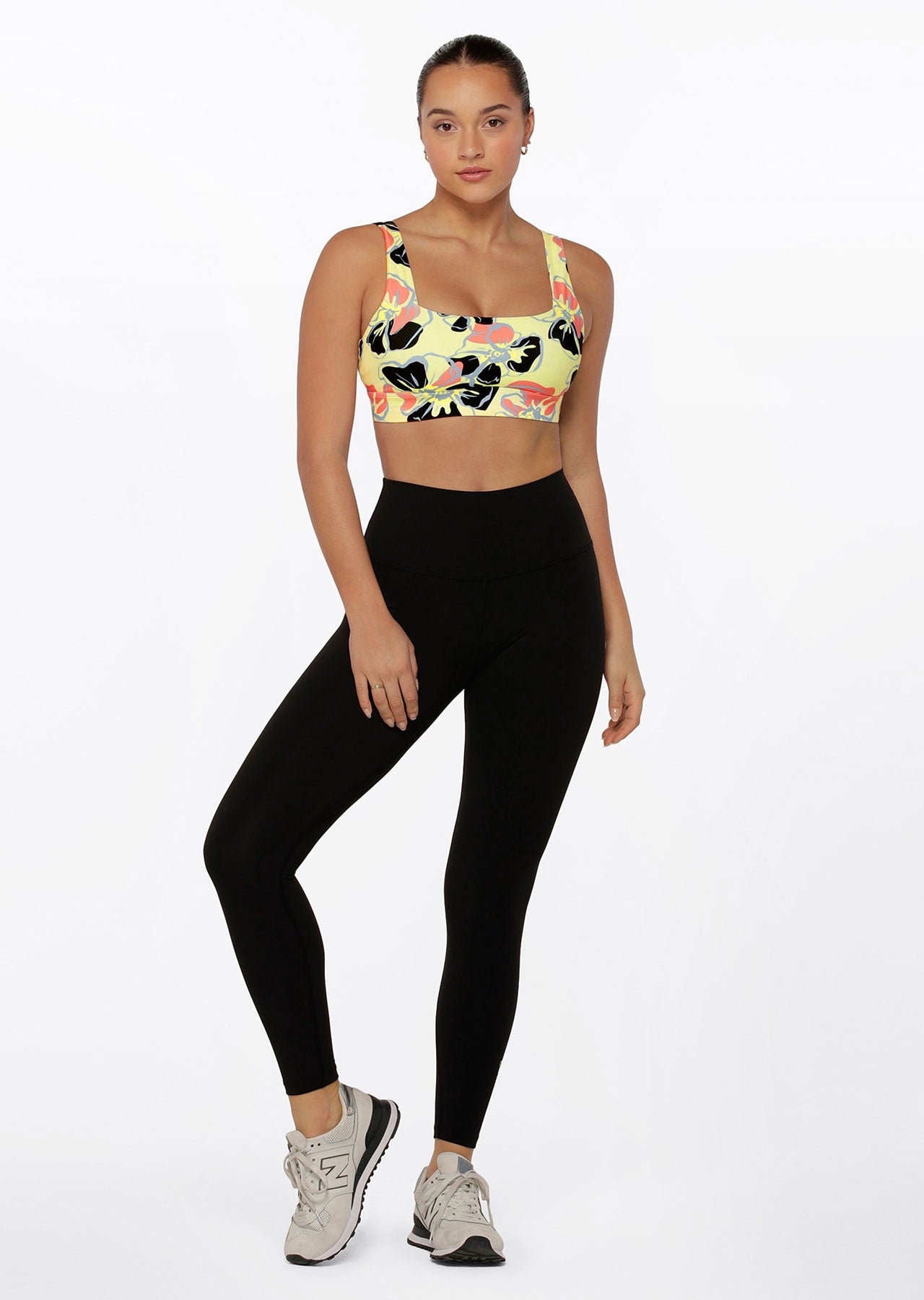 Lorna Jane Hibiscus Sports Bra - Hibiscus Print