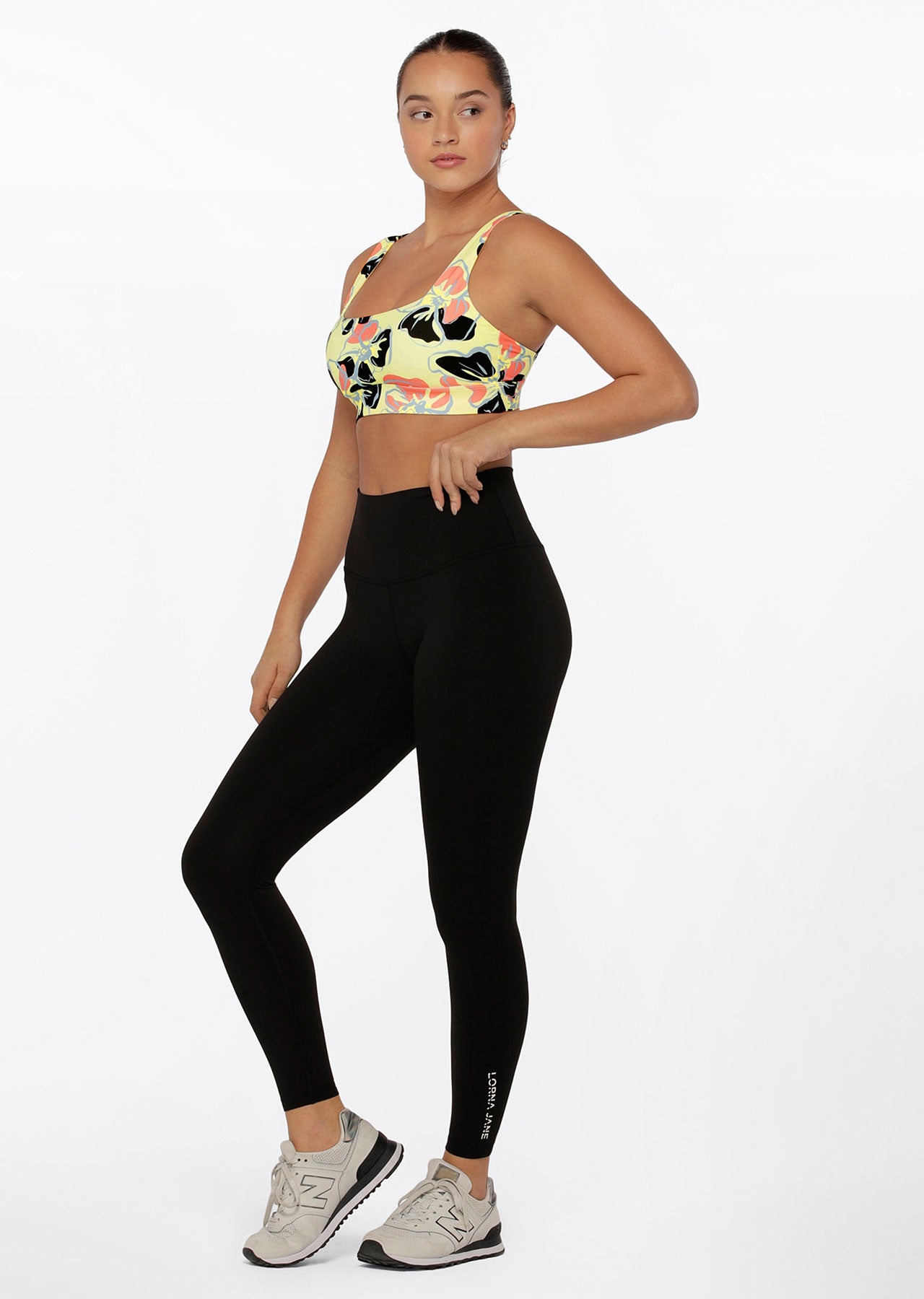 Lorna Jane Hibiscus Sports Bra - Hibiscus Print