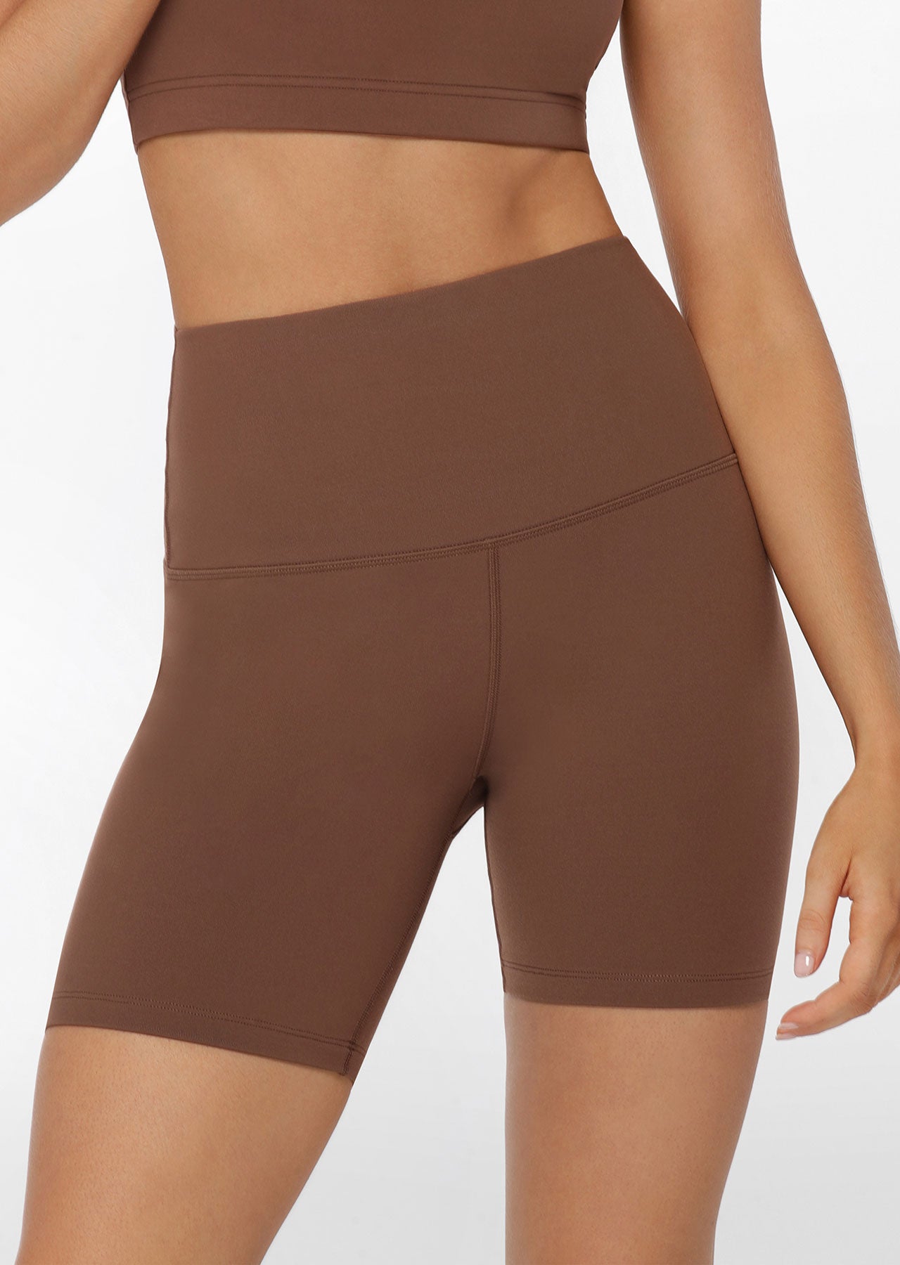 Lorna Jane Ultra High Thermal Bike Shorts - Chocolate