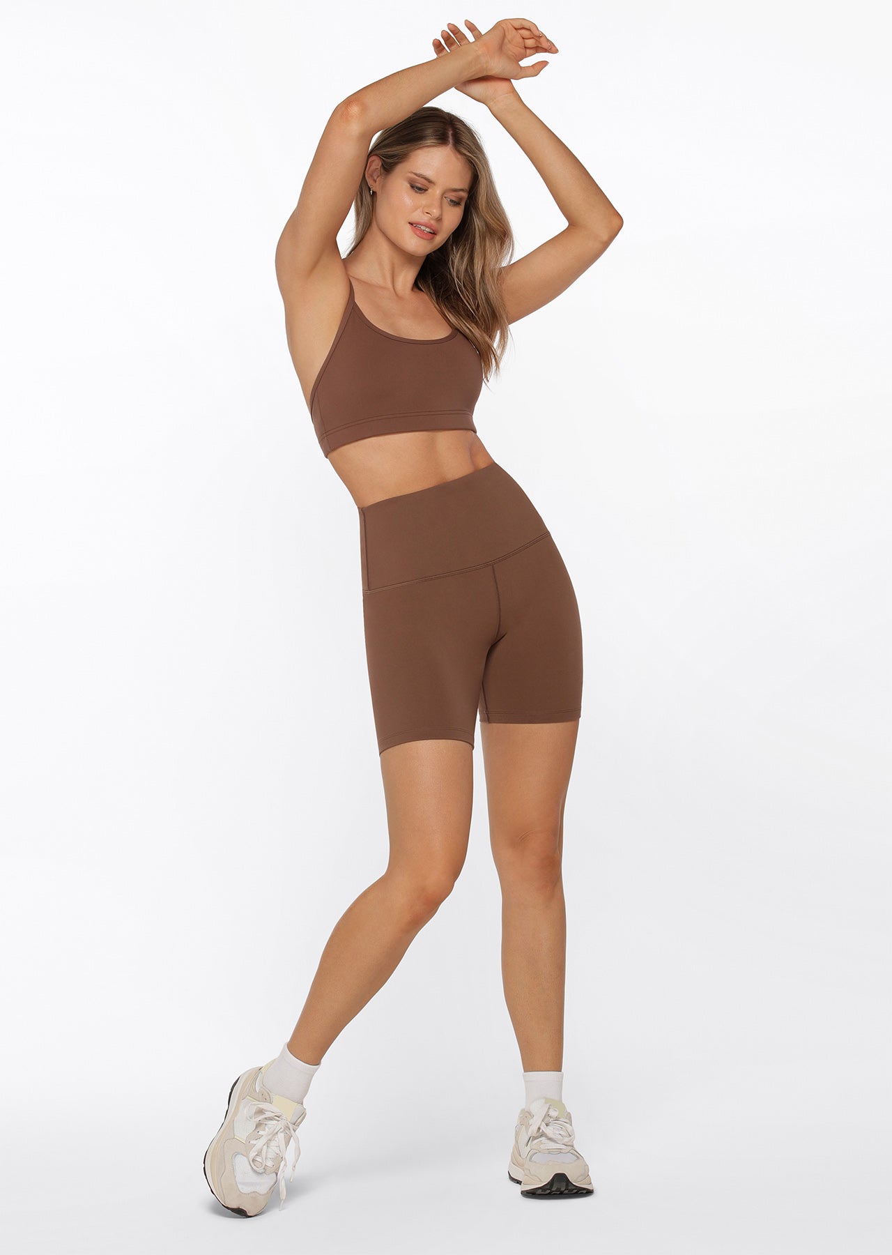 Lorna Jane Ultra High Thermal Bike Shorts - Chocolate