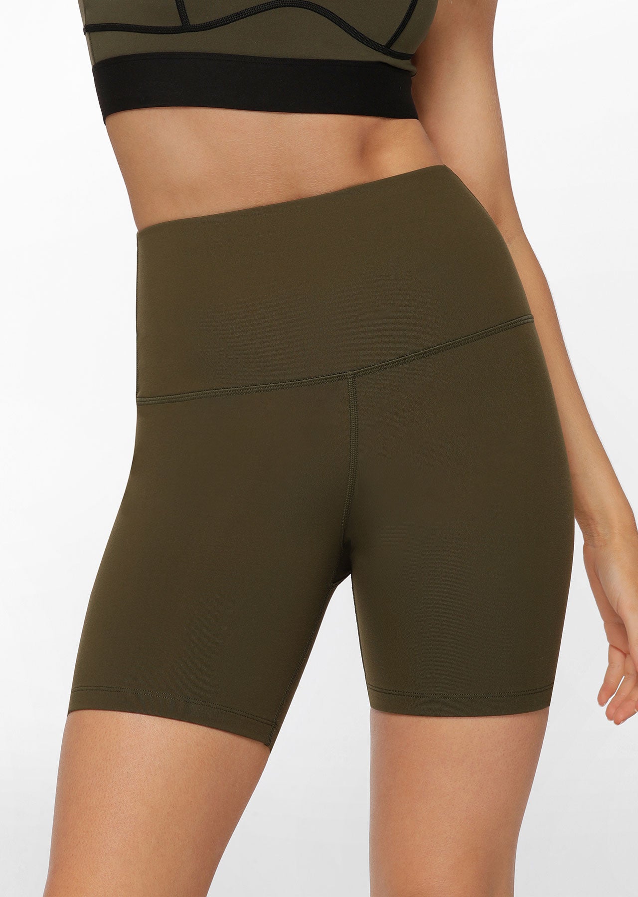 Lorna Jane Ultra High Thermal Bike Shorts - Luxury Green